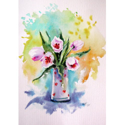 Lila tulipánok