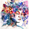 Girl with florals of summer II