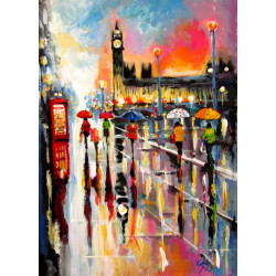 London esőben