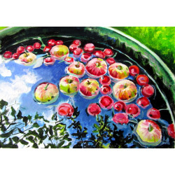 Autumn mood with apples
