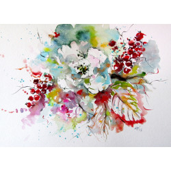 Flower with red berries