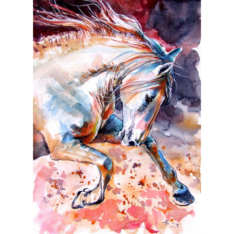 Running horse