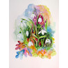 Snowdrops in the forest
