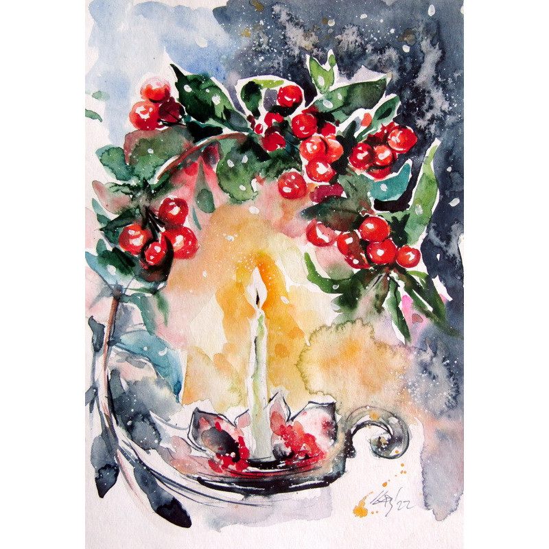 Still life with candle