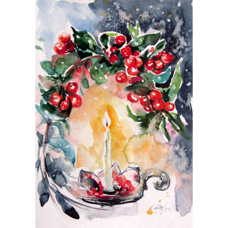 Still life with candle